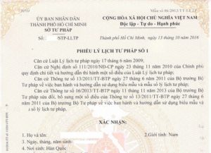 Cập nhật mẫu tờ khai lý lịch tư pháp chuẩn nhất 2022