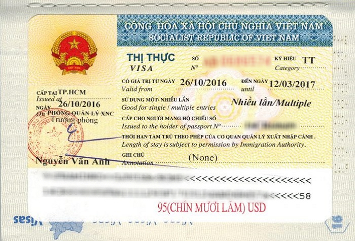Visa công tác cho người nước ngoài 