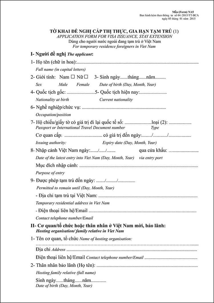 gia hạn visa du lịch cho người Hàn Quốc tại Việt Nam