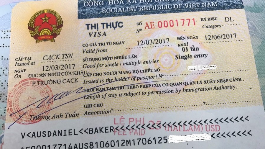visa thị thực Việt Nam